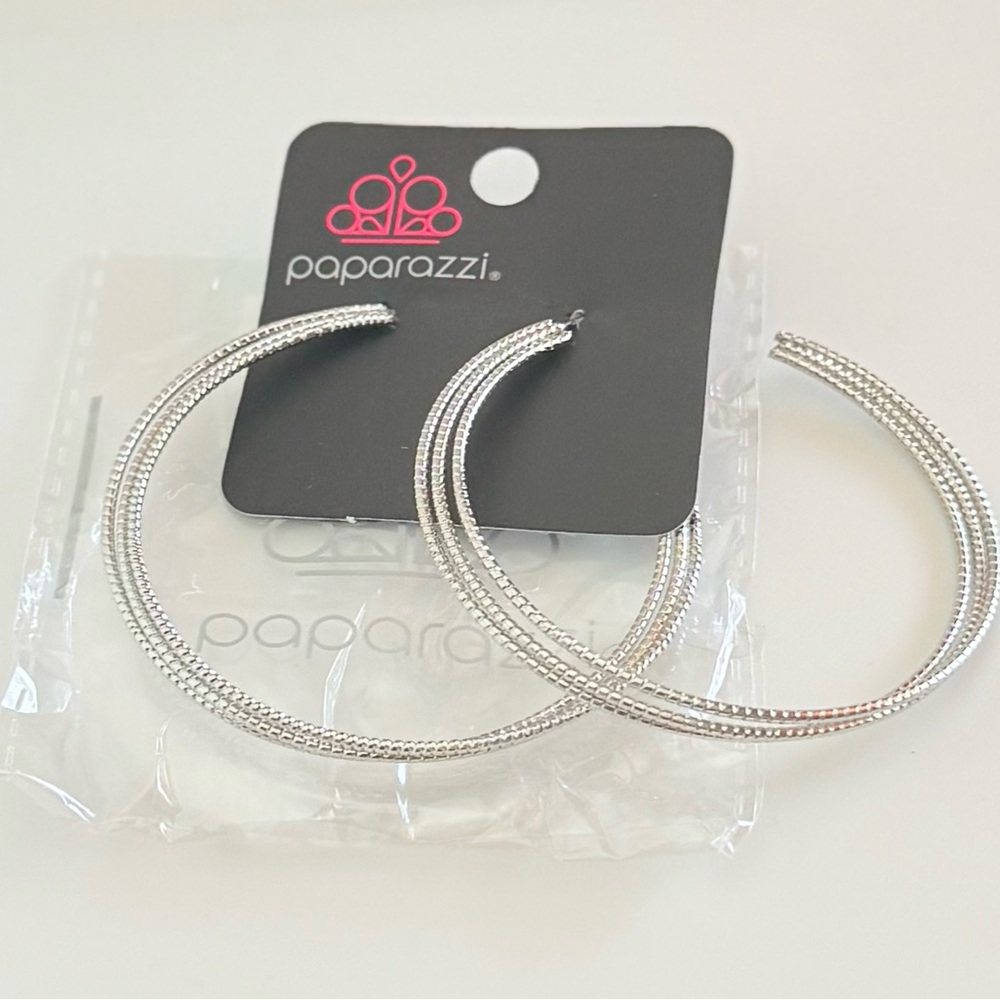 Paparazzi Silver Classic Hoop Earrings